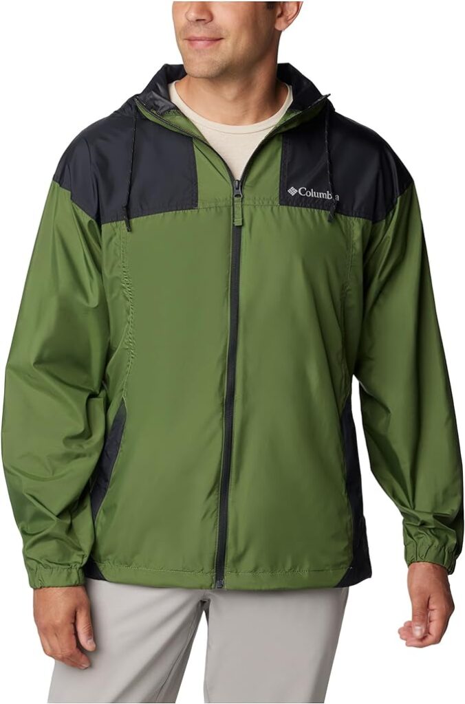 Green and Black Windbreaker