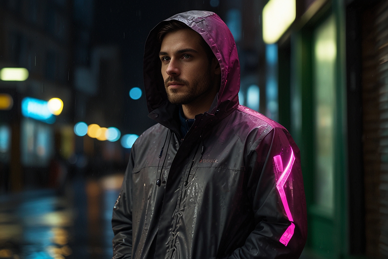Mens Windbreaker Rain Jacket