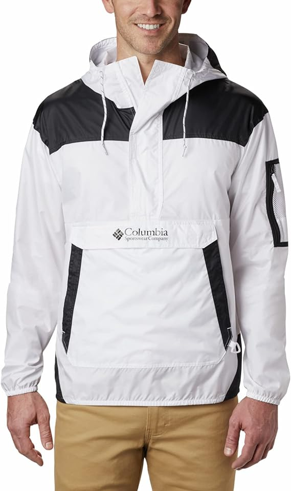 Mens  black and white windbreaker