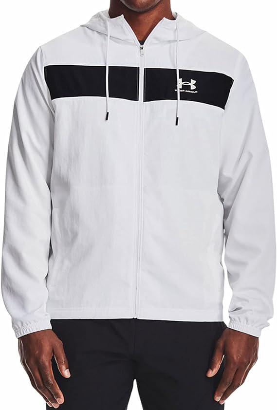 Mens  black and white windbreaker