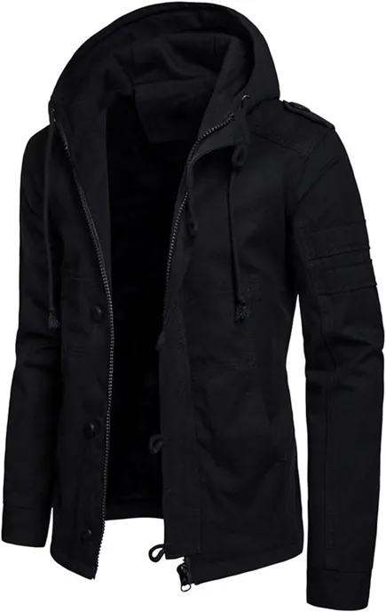 Black and purple windbreaker