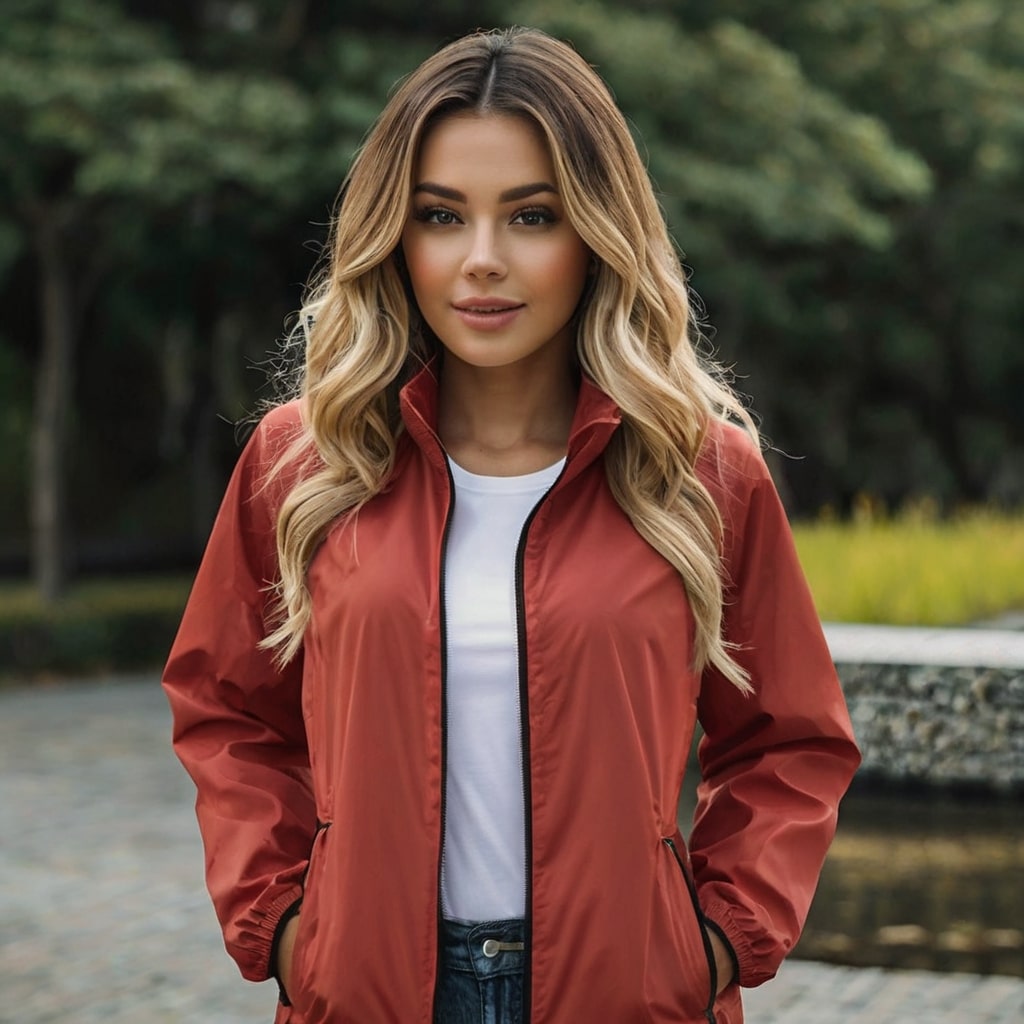 women's windbreaker waterproof jacket
